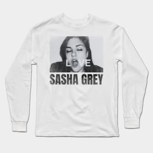 Sasha love simple urban black n white Long Sleeve T-Shirt